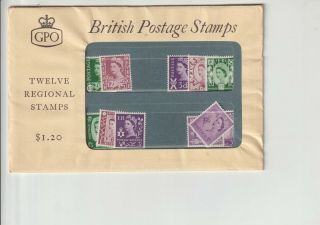 Great Britain Region Very Scarce Pp Set Of 12 $1.  20 At The Time (c104)