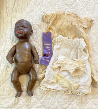 Antique African American South Seas Baby Doll Heubach Koppelsdorf 399 Germany