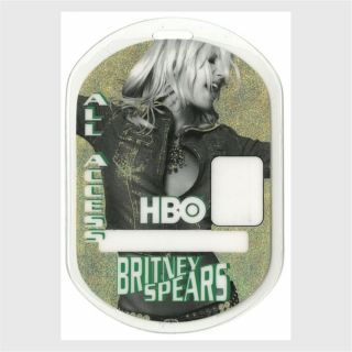 Britney Spears Authentic 2001 Laminated Backstage Pass Dream Within A Dream Tour