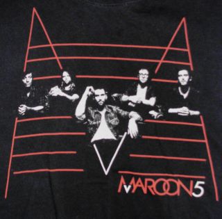 Maroon 5 2011 Tour Concert T - Shirt Large Adam Levine Nbc The Voice Payphone Band