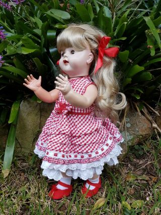 Vintage English 1950’s Walker Doll dressed with crier 22 inches 2