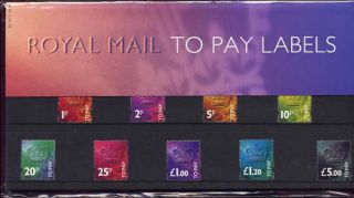 Gb 1994 1p - £5 Postage Due Presentation Pack No.  32