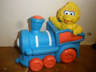1993 Tyco Sesame Street Big Bird Train Engine Pull Toy Makes Choo Choo Sound