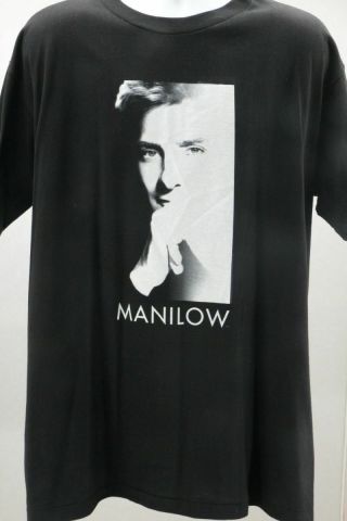 Barry Manilow Black Concert T - Shirt 1997 Tour Of The World Size Xl