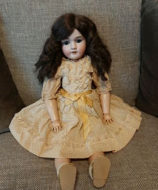 24 " Antique German Doll - Germany Mark - Bisque & Composition - A