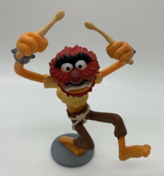 The Muppets Crazy Drummer Animal Cake Topper Pvc Figure Disney 4 " Tall