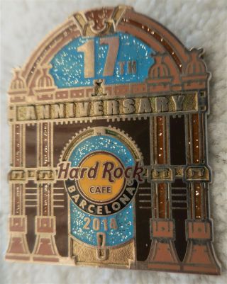 Hard Rock Cafe Barcelona 17th Anniversary Pin