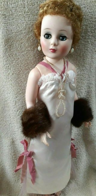 20 " Vintage Toni Sweet Sue American Character Doll In Romance Outfit Mink Stole