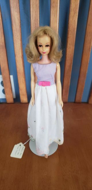 Vintage 1965 Francie Barbie Doll,  Straight Body Bend Leg,  Blonde Hair Brown Eyes