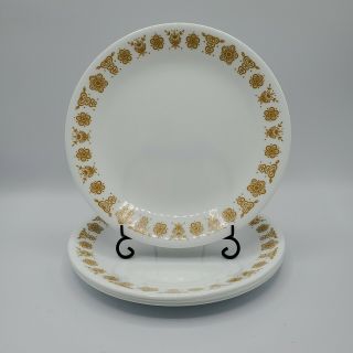 Set Of 4 Corelle Butterfly Gold Lunch Plates 8.  5 Inch