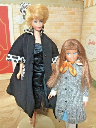 Vintage Mattel Bubble Barbie & Sister Skipper