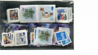 Gb 50 X 2nd Class Self Adhesive Face Value Stamps For Postage @ 80