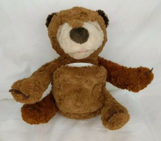 Zoobies Eric Carle Brown Bear Stuffed Animal Plush Cloth Story Book Buddies 11 "