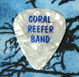 Jimmy Buffett // Concert Tour Guitar Pick // Coral Reefer Band White Pearl/blue