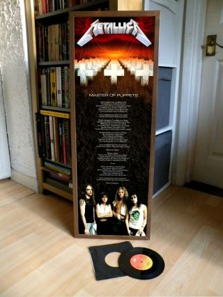Metallica Master Of Puppets Promo Poster Lyric Sheet,  Rock,  Metal,  Biker