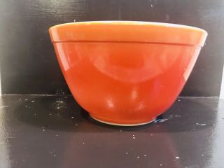Vintage Pyrex Flameglo Red Rust/orange Ombre 1 1/2 Qt 401 Mixing Bowl