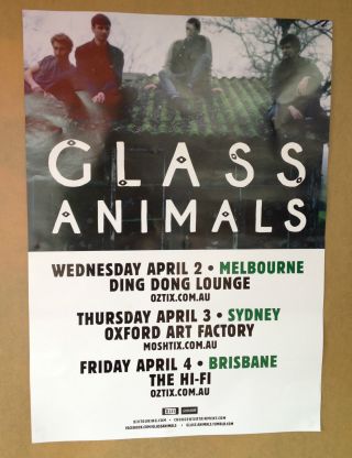 Glass Animals 2014 Australian Tour Poster A2 Zaba