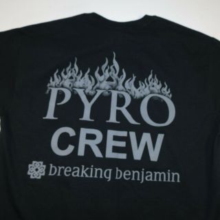 Breaking Benjamin Volt Live Pyro Crew Concert Tour Tee T Shirt Sz M
