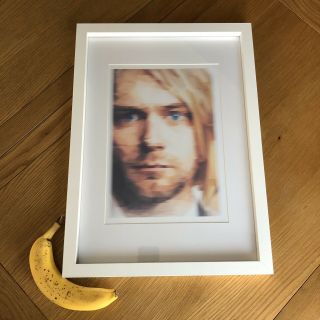 Kurt Cobain Nirvana Art Print Framed Mounted Gift A4 Unique Xmas