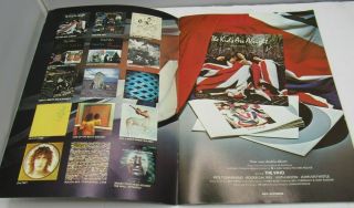THE WHO 1980 Official Concert Tour Program Book Classic 1970 ' s Hard Rock rare 3