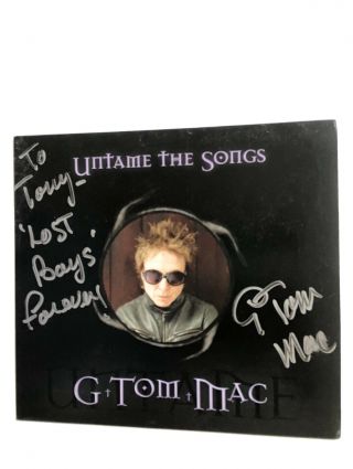 Untame The Songs Cd Signed By G Tom Mac The Lost Boys Horror Vampires
