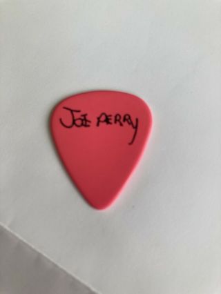 Aerosmith Joe Perry 1997 Nine Lives Tour Guitar Pick Pink 2