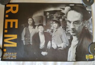 R.  E.  M.  " This Thing Is On " Vintage Promo Poster Rem Film 1991 Paper 24x35