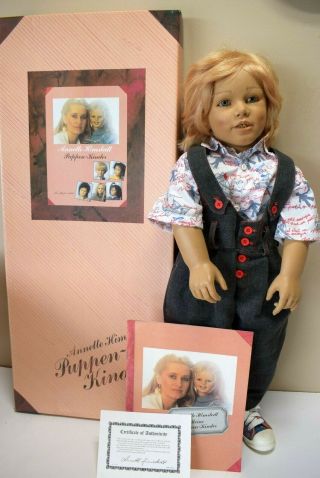 Vintage Annette Himstedt Kasimir Doll 1146 Spain W/box 30 " (820d)