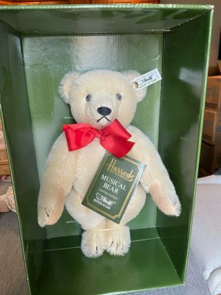 Steiff Harrods First Musical Bear Limited Edition Collectible Fully Jointed