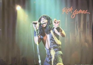Rick James Poster 1983 Approx 24 X 36 Vintage 1980 