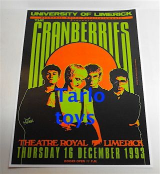 The Cranberries - Limerick,  Ireland - 16 December 1993 - Concert Poster