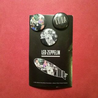 Led Zeppelin Record Store Day Exclusive Music Pin Button Set Collectible Gift