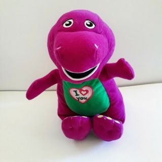 Barney Purple Dinosaur I Love You Singing Plush Stuffed Animal Toy 9 Inches 2011