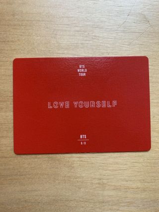 BTS Love Yourself Japan Tour Official Photocard - Jimin Jungkook Suga J - hope 2