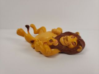 Vintage Disney Pvc Plastic Figure The Lion King - Mufasa And Young Simba 4”