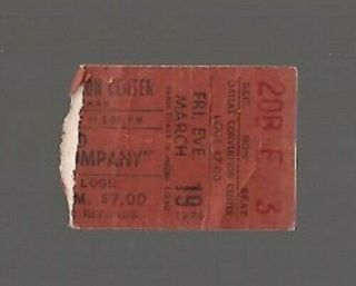 Bad Company1976 Concert Ticket Stub Dallas Convention Center. .  $17.  95