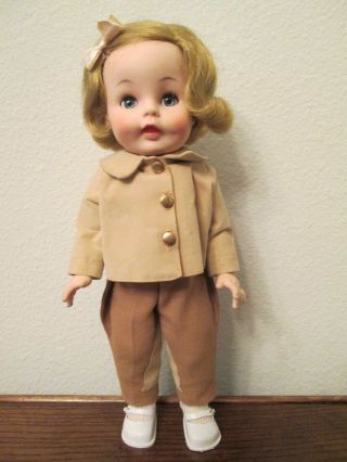 Vintage 1961 Madame Alexander Caroline 14 " Doll In Tagged Riding Habit Outfit