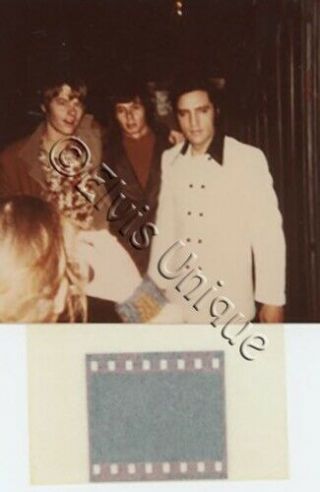 Elvis Presley Rare Vintage Color Candid Photo Ca 1968 With Negative