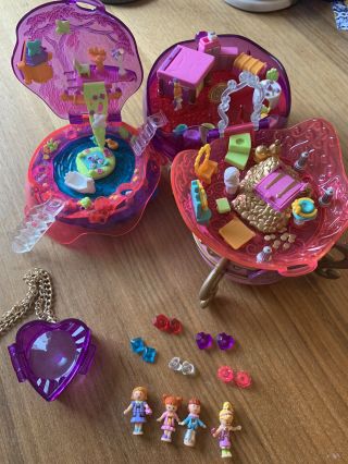 Vintage 1996 Polly Pocket Jewel Magic Ball Pre - Owned Bluebird - Complete