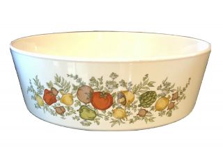 Vintage.  Centura By Corning 7 1/2 " Serving Bowl In The " Spice Of Life " Pattern