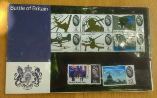 Gb 1965 Battle Of Britain Presentation Pack (sg 671 - 678 Mint/mnh) Cv £40