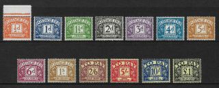 Gb 1959 - 63 Sg D56 - 68 Postage Dues Complete Set Of 13 Mnh