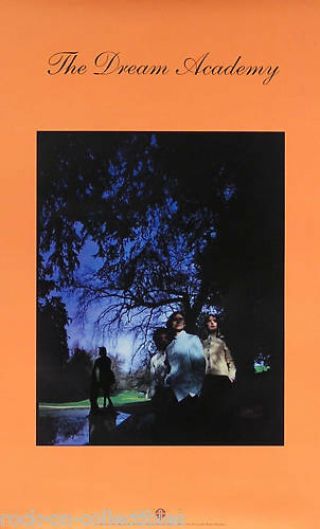 Dream Academy 1985 Self Titled Debut Album Orange Promo Poster