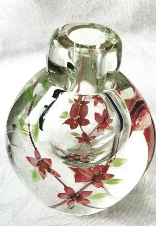 Vintage Art Glass Heavy Vase Paperweight