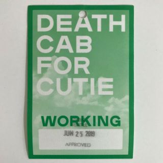 Death Cab For Cutie Pass Red Rocks Concert Sticker Badge 2019 Uber - Rare