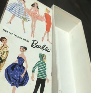 3 VINTAGE BARBIE PONYTAIL DOLL - GAY PARISIENNE BOX Only Box / Mattel 3