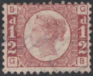 1870 Sg48 1/2d Rose Red Plate 6 Fine Very Lightly Hinged (gb)