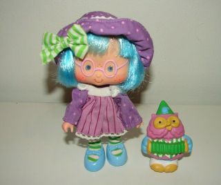 Vintage Strawberry Shortcake Plum Puddin Party Pleaser Doll And Pet