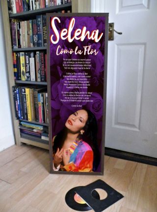 Selena Quintanilla Como La Flor Poster Lyric Sheet,  Tejano,  Latin,  Bidi Boom Boom