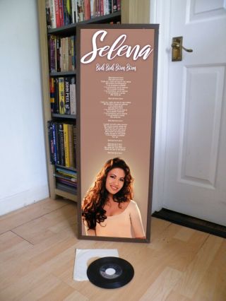Selena Quintanilla Bidi Bidi Boom Boom Poster Lyric Sheet,  Tejano,  Latin,